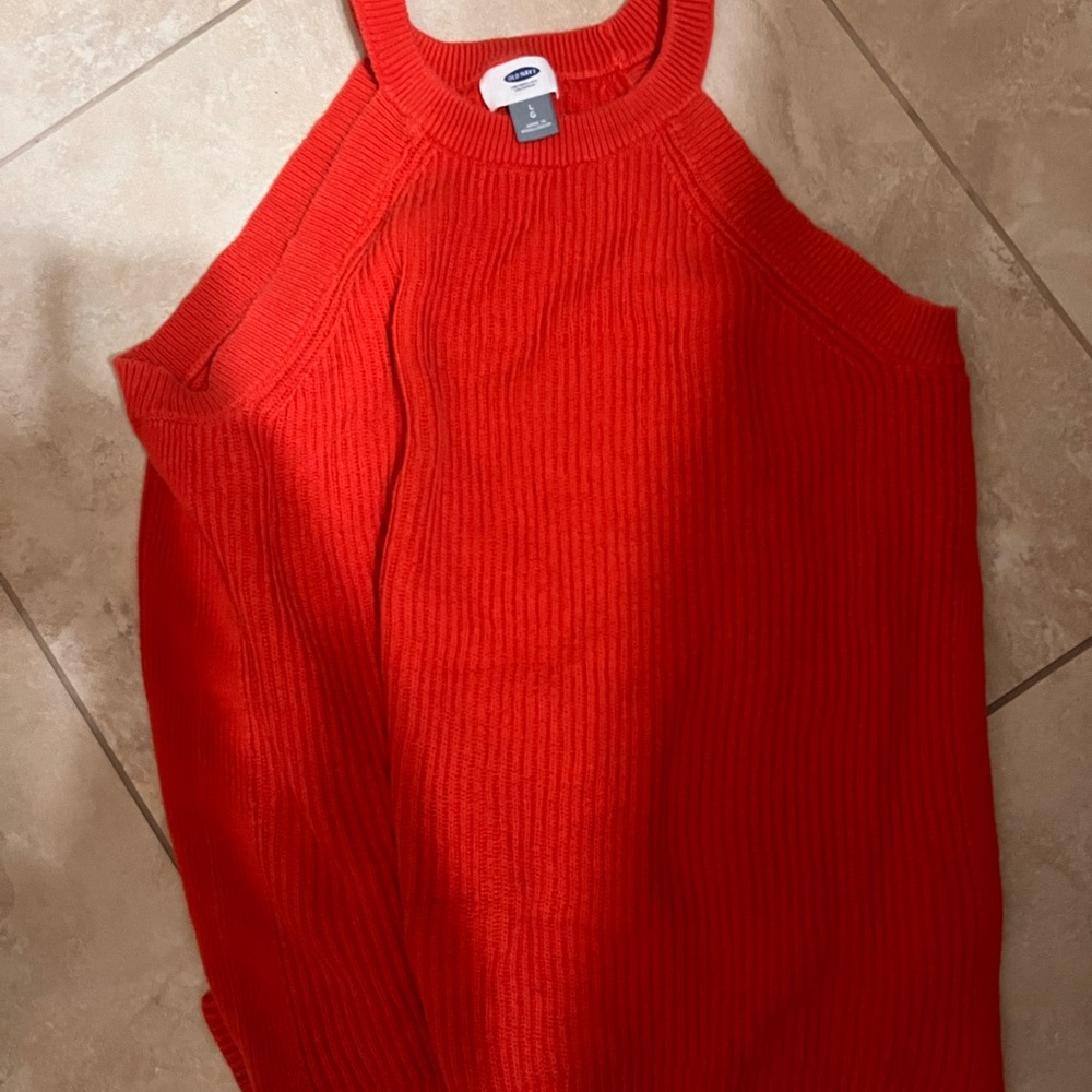 Old Navy Bright Orange Knit Tank